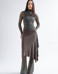 DRAPED SLEEK SKIRT