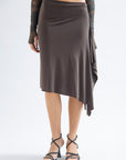 DRAPED SLEEK SKIRT