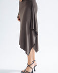 DRAPED SLEEK SKIRT