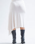DRAPED SLEEK SKIRT