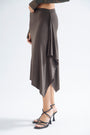 DRAPED SLEEK SKIRT